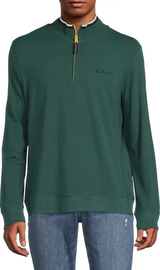 Half Zip Mockneck Sweater