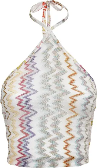 Chevron halter top