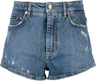 High-Waisted Denim Shorts