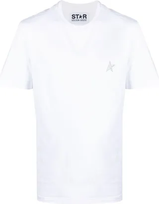 star-patch T-shirt