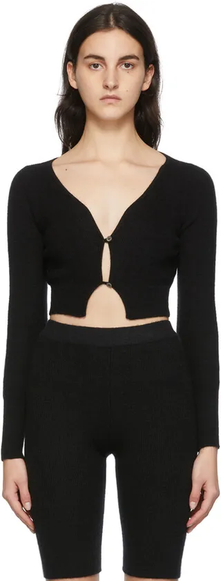 Jacquemus Black La Montagne 'Le Cardigan Alzou' Cardigan