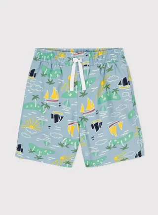 Kids Printed Swimming Shorts