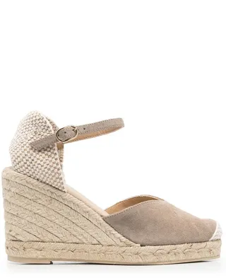 Ankle-Strap Wedge Espadrilles