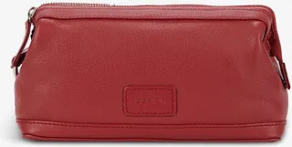 Mens Berry Beauley Grained-leather Washbag