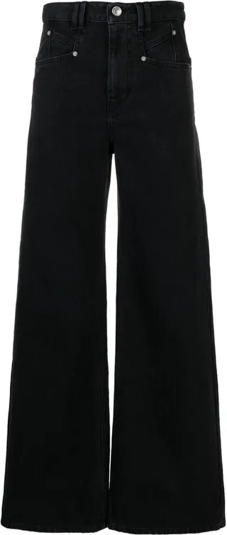 Lemony wide-leg jeans