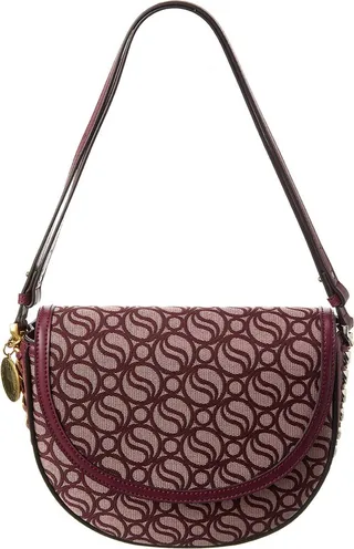 Stella McCartney Frayme Medium S-Wave Flap Shoulder Bag