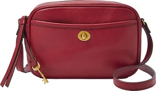 Fossil Women's Brennon Leather Camera Bag