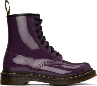 Dr. Martens Purple Patent 1460 Boots