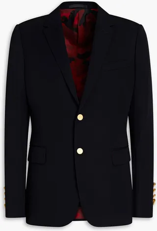 Wool-twill blazer
