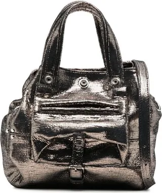 Billy lamé-effect tote bag