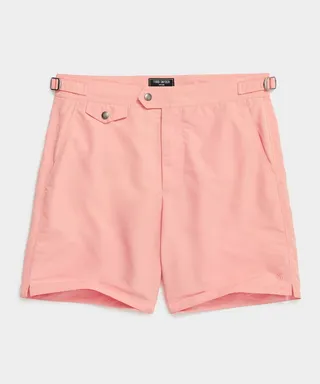 7" Riviera Swim Short in Antique Coral