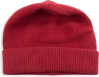 Ribbed-Cuff Cashmere Beanie