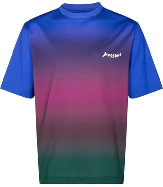 gradient-print T-shirt