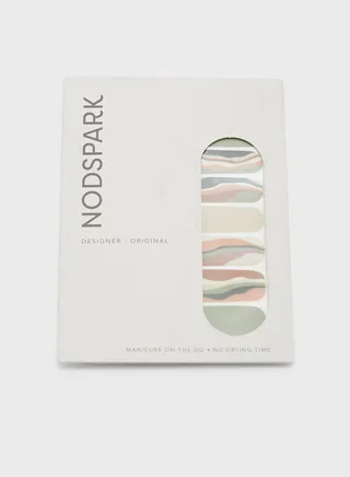 Nail Art Wrap - Swirled Safari Dunes