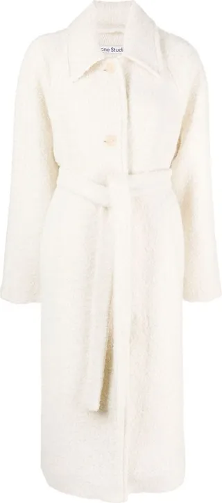 Belted Shearling Coat
