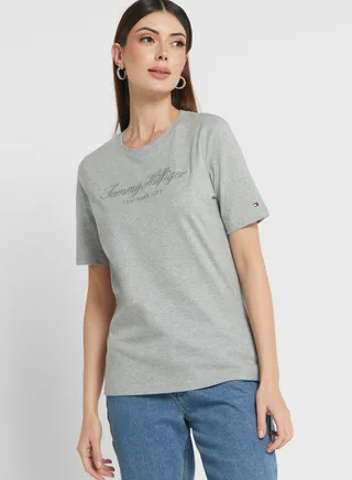 Crew Neck Graphic T-Shirt