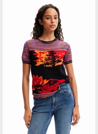 Graphic Crew Neck T-Shirt