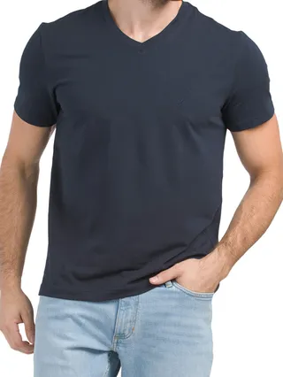 Stretch V-neck Tee