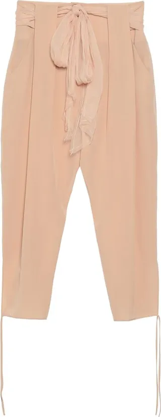 Cropped Pants Beige