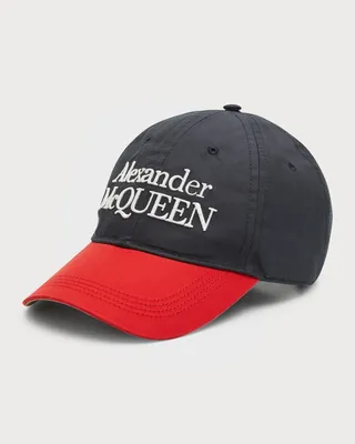 Men's 6-Panel Embroidered Logo Baseball Hat