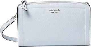 Kate Spade New York Knott Pebbled Leather Small Crossbody (Watercolor Blue) Cross Body Handbags