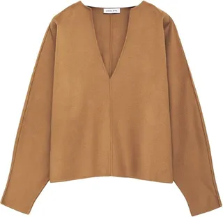Georgina V-neck wool top