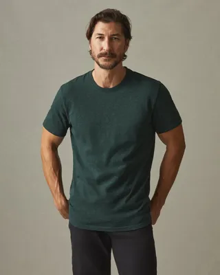 Premium Slub Crew Tee - Dark Forest