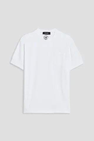 Printed cotton-jersey T-shirt