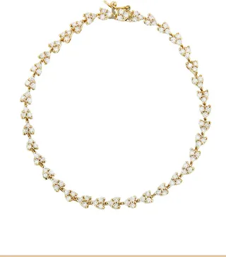 Diamond Lizzie Yellow Gold Tennis Bracelet