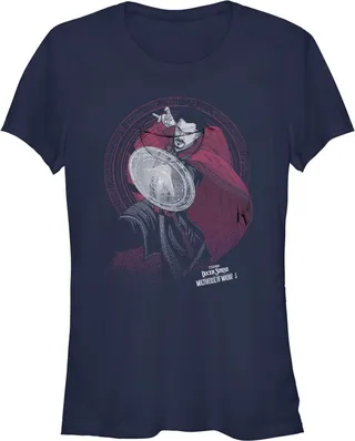 Junior's Marvel Doctor Strange in the Multiverse of Madness Stephen Strange T-Shirt - Navy Blue - Medium