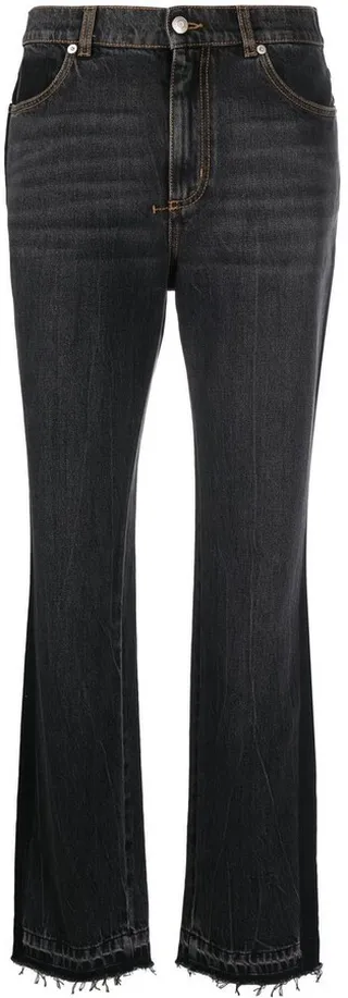 High-Waist Bootcut Jeans