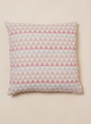 Chenille Geometric Cushion