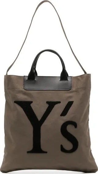 Logo-Print Detail Tote Bag