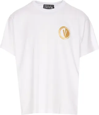 Versace Jeans Couture Logo-Printed Crewneck T-Shirt