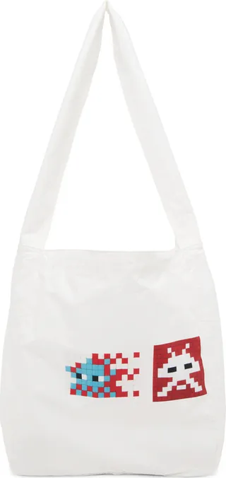 Comme des Garçons Shirt White Invader Edition Shoulder Bag