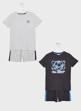 Kids 2 Pack Assorted Pyjama Set