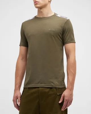 Men's Logo-Tape Crew T-Shirt