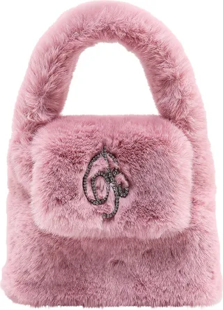 Faux fur handbag