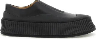 Jil Sander Leather Slip-On Sneakers