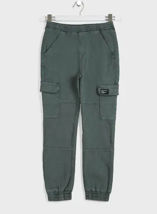 Kids Straight Fit Cargo Jeans