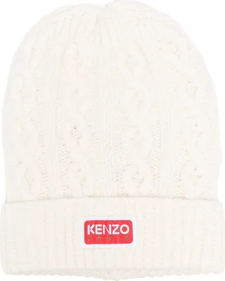 Cable-Knit Wool Beanie