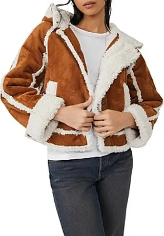 Free People Vegan Exchange Faux Shearling Jacket