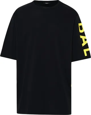Balmain Logo Printed Crewneck T-Shirt