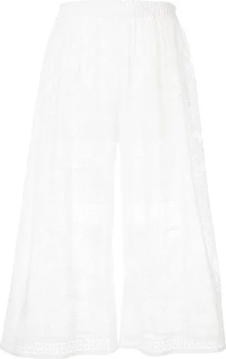 Cropped Lace Trousers