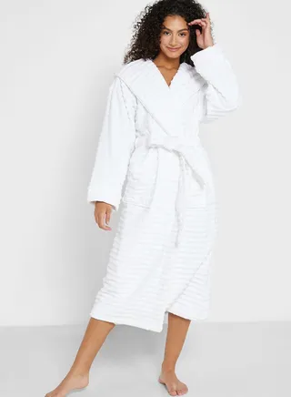 Rib Towelling Dressing Gown