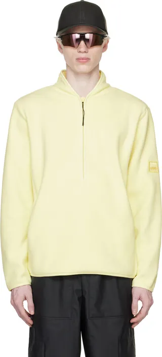 RAINS Yellow Half-Zip Sweater