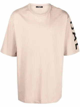 logo-print sleeve T-shirt