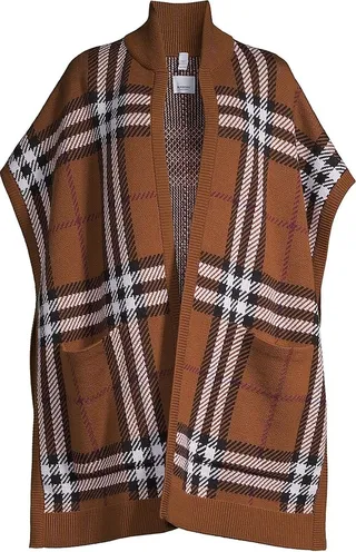 Wool Check Cape