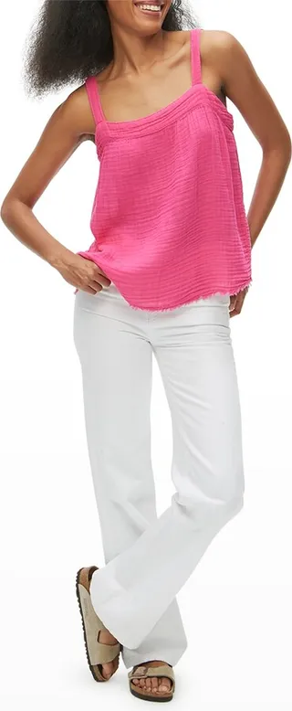 Tamara Crinkle Gazue Tank Top