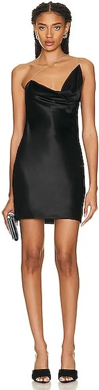 Givenchy Asymmetric Mini Dress in Black